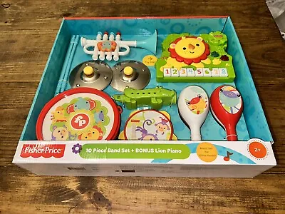 Fisher-Price 10 Piece Band Set + BONUS Lion Piano Brand New • $75.86