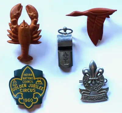 Vintage Lot Of Boy Scout Slides Whistle & Pin From 1960 National Jamboree • $14.99