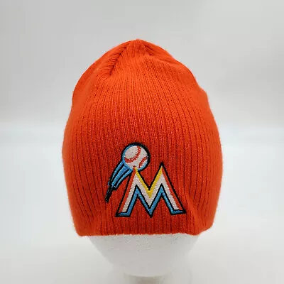 Miami Marlins Logo Orange Beanie MLB Baseball Cap • $14