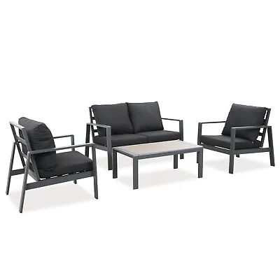 $1099.99 • Buy New Charcoal Outdoor Aluminium Sofa Lounge Setting Furniture Set Chairs Table