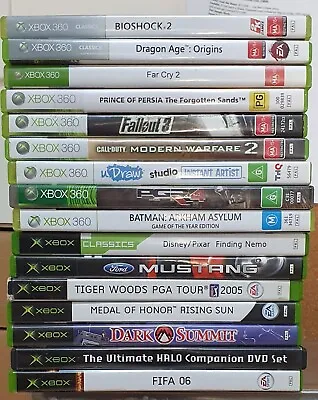 Microsoft Xbox & Xbox 360 Total 16 Games - Great Condition Suit Collector • $59.95