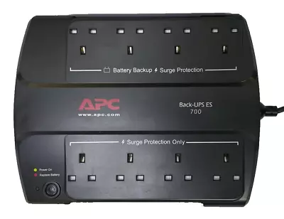 APC Backup UPS 700VA 405W With Data Line Surge Protection USB • £89.99
