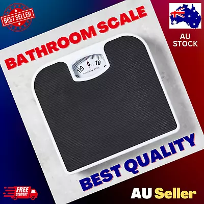 Bathroom Scale Mechanical Machine Weighing Scales 130kg Body Weight Display • $12.49