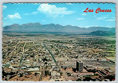 C1960s Las Cruces New Mexico Aerial View Organ Mts Vintage Postcard Continental • $4.99