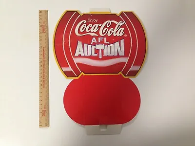 Vintage Coca Cola Cardboard Advertising Sign AFL Auction • $9.99