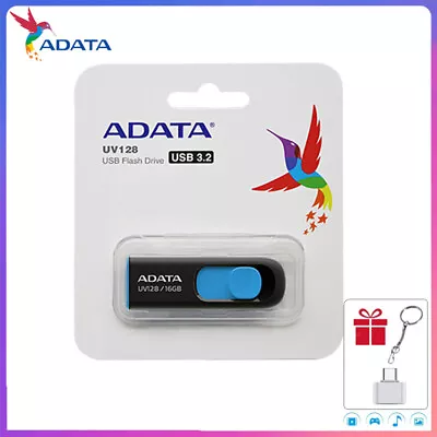 ADATA UV128 16GB UDisk USB3.2 Gen1 Flash Drive Memory Thumb Stick Storage Device • $5.39