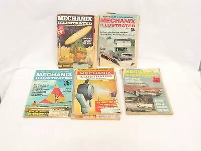 Lot Of 6 VINTAGE 1960s MECHANIX ILLUSTRATED How-To-Do Magazines 1958-70 • $16.95