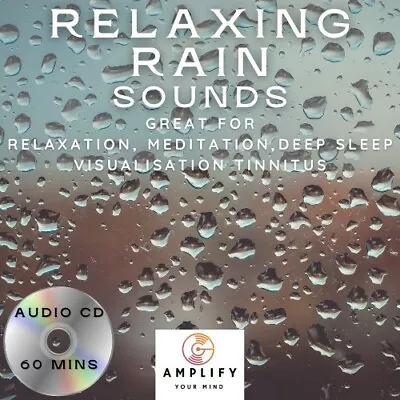 Rain Sounds CD Nature Sounds CD For Relaxation MeditationSleep And Tinnitus • £3.99