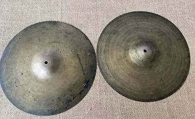 13  Vintage Zenjian Hit-Hats Cymbals Made In Italy UFIP 1940-1960s • $150