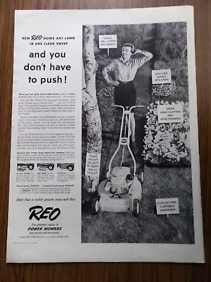 1956 REO Power Lawn Mower Ad   Rotary • $3