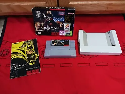 Batman Returns (Super Nintendo 1992) SNES CIB Complete Manual Box Dust Sleeve • $90