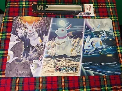 Ultra Pro Force Of Will Obon Festival Rabbit Playmat TCG Trading Card Game • $19.25