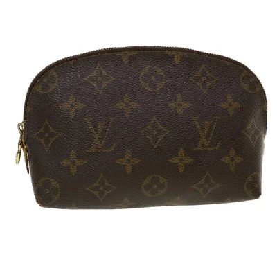 £99.21 • Buy LOUIS VUITTON Monogram Pochette Cosmetic PM Cosmetic Pouch M47515 LV Auth 35400