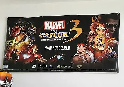 Marvel Vs Capcom 3 - 7 Foot Banner Store Display Capcom Arcade • $254