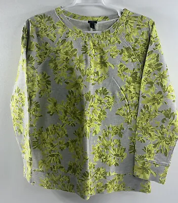 J Crew Bright Floral Pullover Sweater Sweatshirt All Over Print Women’s S Beach • $18.80