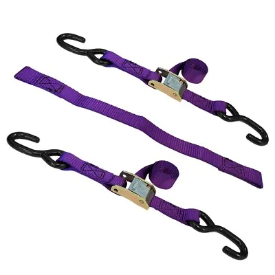 1  X 3' Cam Buckle Tie Down Strap W/ S Hook For Boat Trailer Motorcycle Bike • $15.95