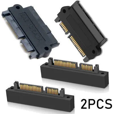 2Pcs SFF-8482 Computer Cable Connectors SAS To SATA 22 Pin HDD Raid Adapter • $12.99