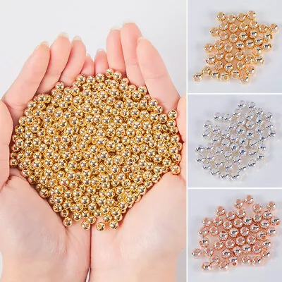 £2.79 • Buy Acrylic Spacer Beads 2mm  Gold & Silver Plated Jewellery Making Xmas 