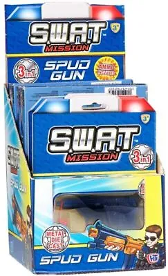 Swat Mission Spud Gun Gun Adventure Bond Red Or Blue Army Fun Play Roleplay • £6.99
