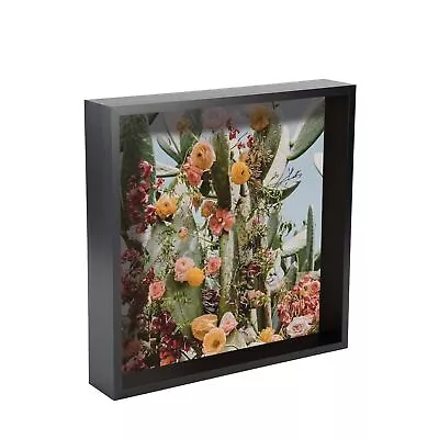 3D Deep Box Photo Frame Standing Hanging Craft Picture Frames 10 X 10  Black • £13