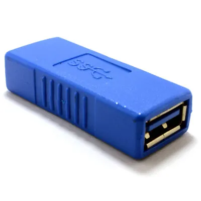 £2.71 • Buy USB 3.0 SuperSpeed Coupler/Joiner A Female To A Female To Join Cables [007004]