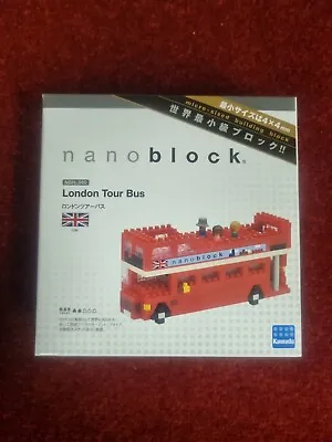 NBH080 Nanoblock London Tour Bus UK Icon Micro-Sized 12Y+ Brand New Box • £12.99