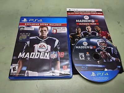 Madden NFL 18 Sony PlayStation 4 Complete In Box • $5.49