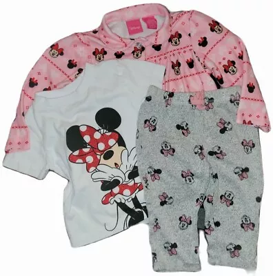 Disney | 💖 Lot Of 3: Baby Girl Minnie Mouse Bundle Outfit 12 To 18 Month • $29.99