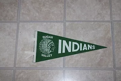 Vintage Sugar Valley Indians Pennant • $14.95