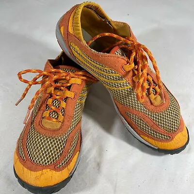 Merrell Barefooot Shoes Womens Size 7.5 Orange Pace Glove Lychee • $29.95