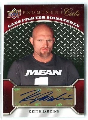 2009 UD Prominent Cuts Keith Jardine AUTO AUTOGRAPH UFC MMA CAGE FIGHTER • $14.99