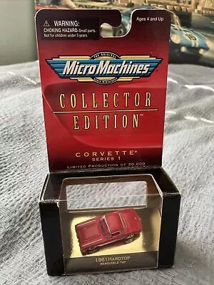 Galoob Micro Machines Corvette Series 1 Red 1961 Hardtop Collector Edition MIB • $11.98