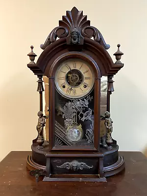 Shelf Mantle Clock “Occidental” Model By The Wm L Gilbert Clock Co. • $148.50