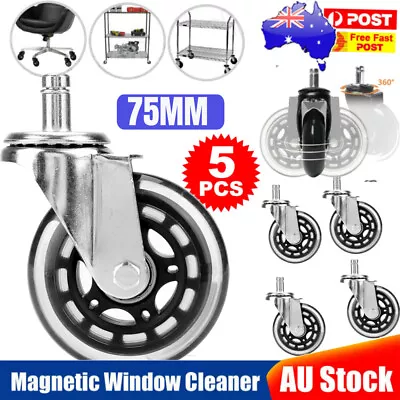 $26.88 • Buy 5x Rollerblade Office Chair Wheels Replacement 3  Rolling Casters For All Floors