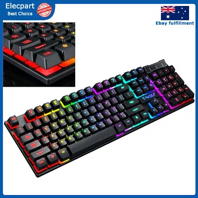 USB Wired Hot-Swappable Colour Full Size Mechanical Keyboard For PC PS4 XBox • $25.76