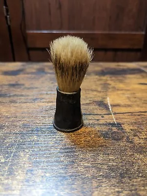 Vintage Opal Pure Bristle No. 5 Shaving Brush W/ Black Handle Barber Shop Decor • $11.16