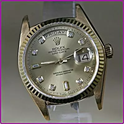 Rolex Day-Date 18038 Single Quick Set 18k Solid Yellow GOLD 36mm Automatic Head • $1475