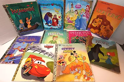 Disney Little Golden Books (lot Of 10 Vintage Disney Children's Books) • $7.50