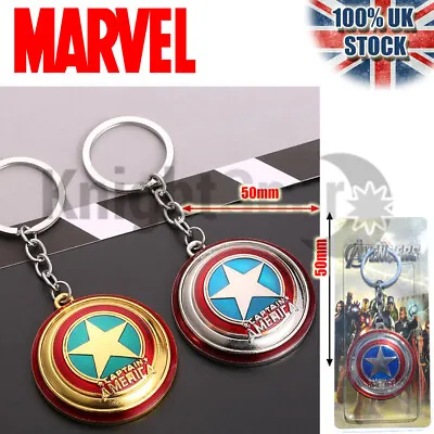 Captain America Shield Marvel Key Rings Key Chains Fan Gift  • £3.99