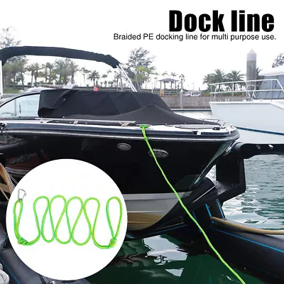 Durable Braided Rope Dock Line With Stainless Clip Jet Ski Accessories Marine • $24.31