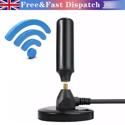 Portable Magnetic Aerial Ariel TV Antenna Mount DVB-T2 Digital Motorhomes Camper • £11.88