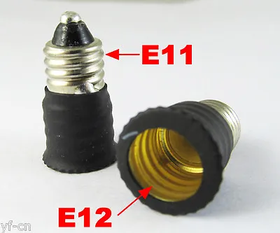 1pc LED Light Bulb Lamp Converter E11 Male To US E12 Female Candelabra Socket • $1.99
