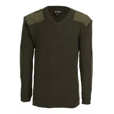 Tact Squad Men Military Green Tactical 100% Wool Commando V-Neck Sweater Large  • $24