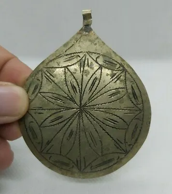 Very Stunning Rare Extremely Ancient Bronze Amulet Color Silver Artifact Authent • $35.99