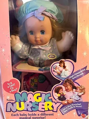 Mattel ￼ Toddler Magic Nursery Doll With Box.  Is It A Boy Or A Girl? 1990 • $120