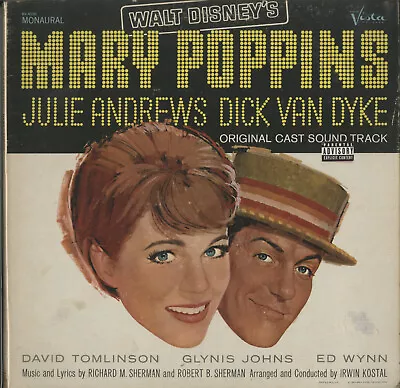 Buena Vista BV-4026 Mary Poppins Soundtrack LP • $4.99