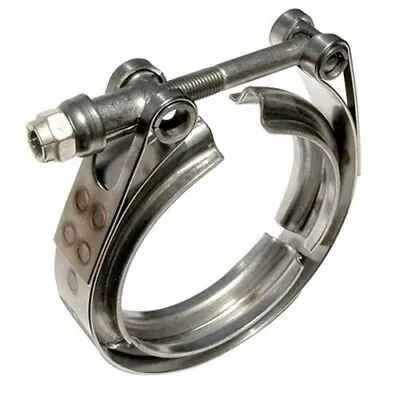 $17.49 • Buy Universal 3.5  Inch Stainless Steel V-Band Turbo Downpipe Exhaust Clamp