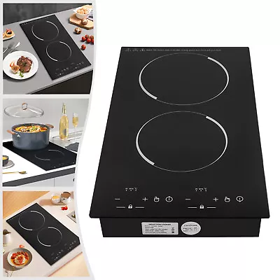 4000W 2 Burners Cooktop Stove Electric Induction/Ceramic Cooker Countertop 110V • $142.50