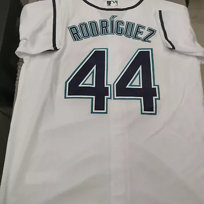 Julio Rodriguez #44 Seattle Mariners White Cool Base Jersey. • $46.99