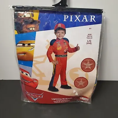 Lightning Mcqueen Classic Child Costume Cars Halloween Disguise Sz 4-6 • $22
